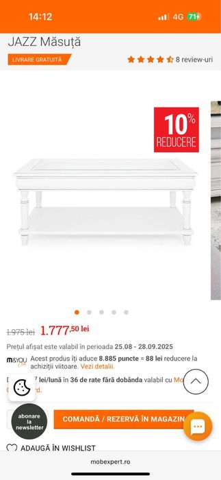 Mobila Mobexpert Jazz living si dormitor la jumatate de pret !