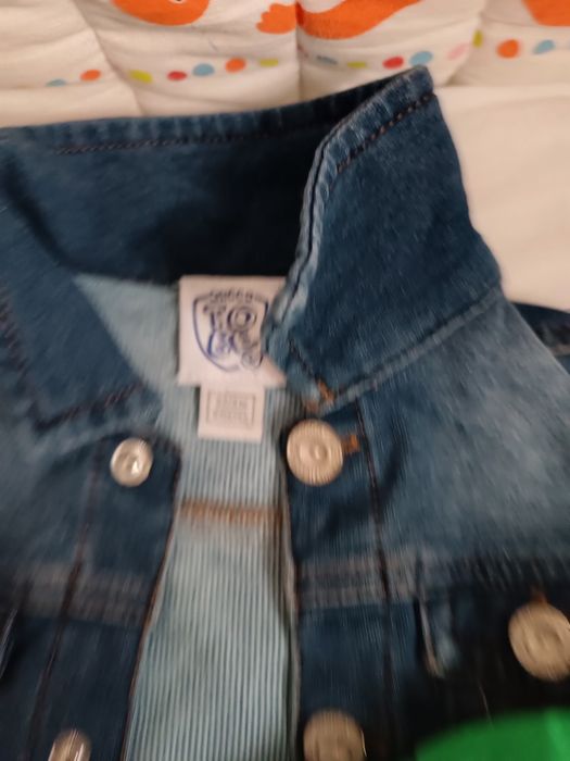 Set bebe geaca și blugi măr 68