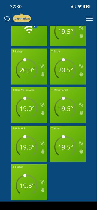 3 bucati Termostat Salus Quantum SQ610RF wireless
