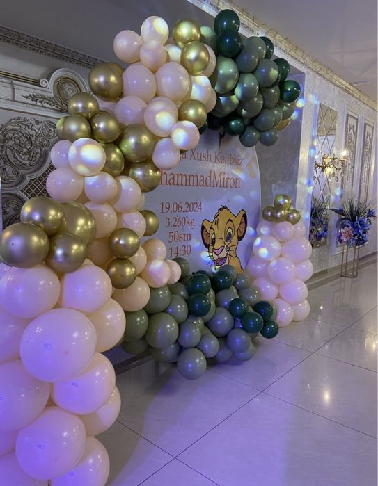 Sharlar bilan ofarmleniya bezatish-har bir tadbir uchun ajoyib g’oya!