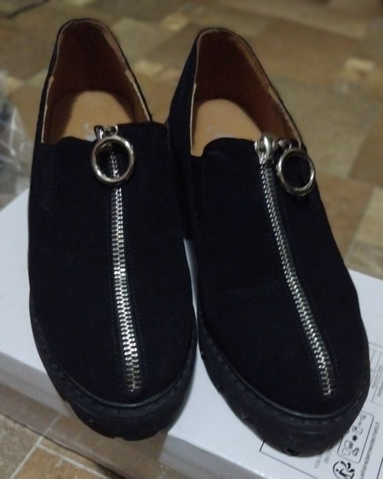 Pantofi catifea nr 35