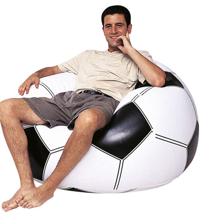 Надуваем фотьойл тип футболна топка