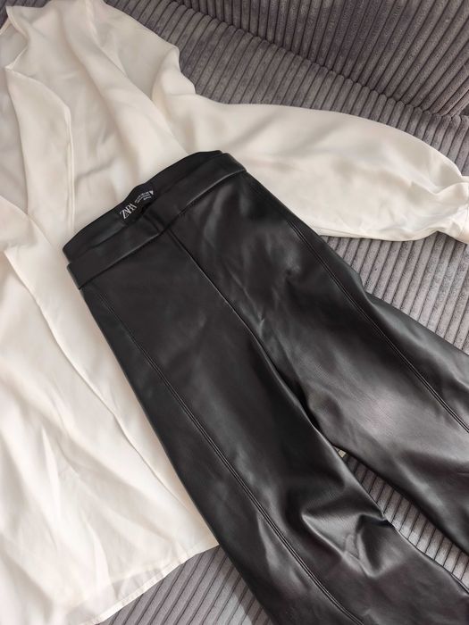 клинове с имитация на кожа zara