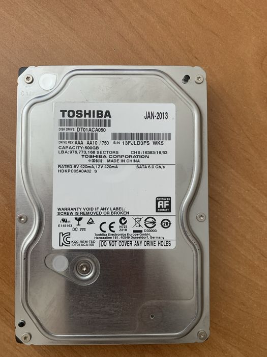 Жесткий диск Toshiba