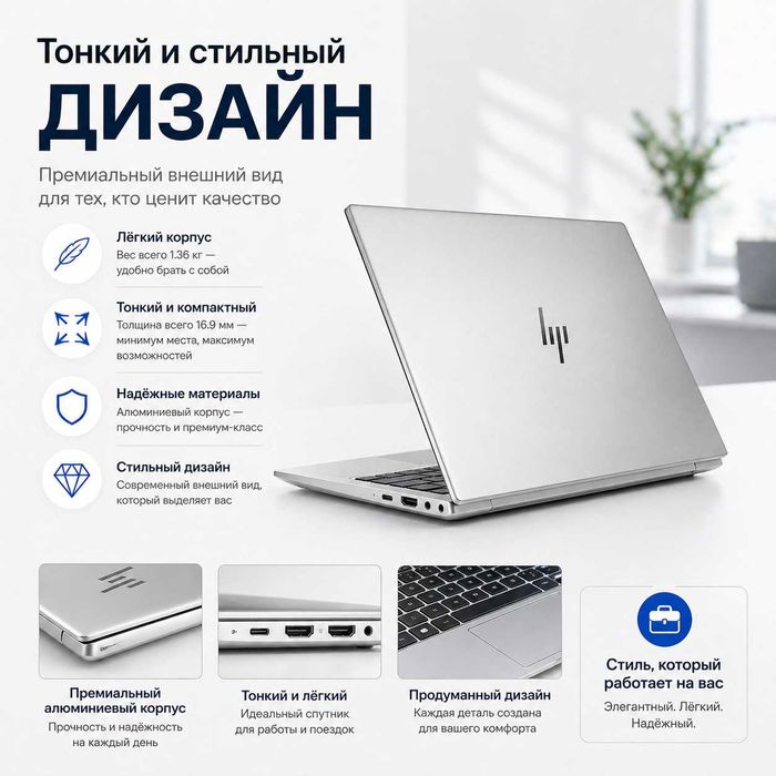HP EliteBook 840 G11/ Core Ultra 7 / 16GB / 512GB / IPS/Гарантия 1 год