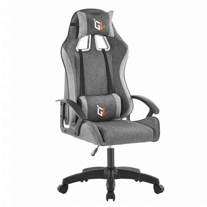 Геймърски стол за бюро, с поддръжка за крака, регулиране на височината