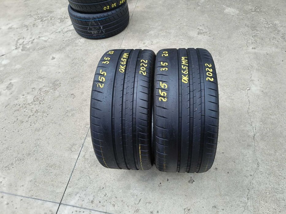 Doua anvelope vara 255 35 20 michelin pilot sport super cup 2 dot 2022