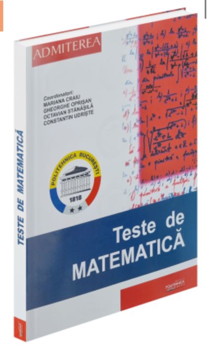 Carte de admitere politehnica Matematica