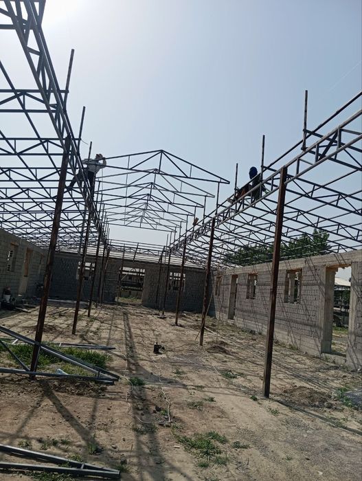 Навес куриш хизмати Узбекистан буйлаб кантинер профил темир