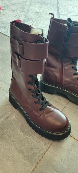 Пухкави дамски зимни ботуши