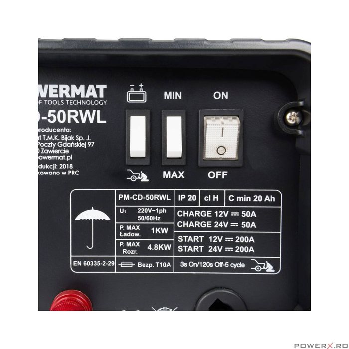 Redresor auto, robot pornire, capacitatea 20-700Ah, incarcare 45 -