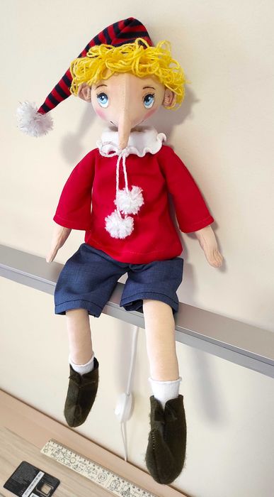 Кукла Пинокио. Ръчна изработка.