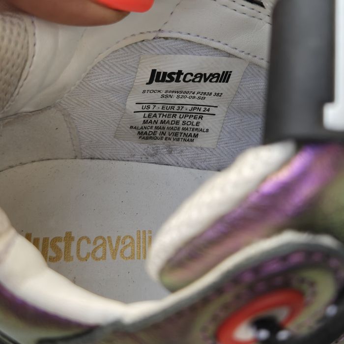 Just Cavalli  оригинални дамски сникърси естествена кожахамелеон 37/38