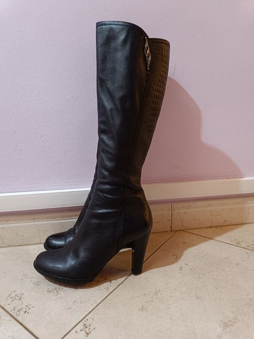 Дамски ботуши от естествена кожа, номер 38