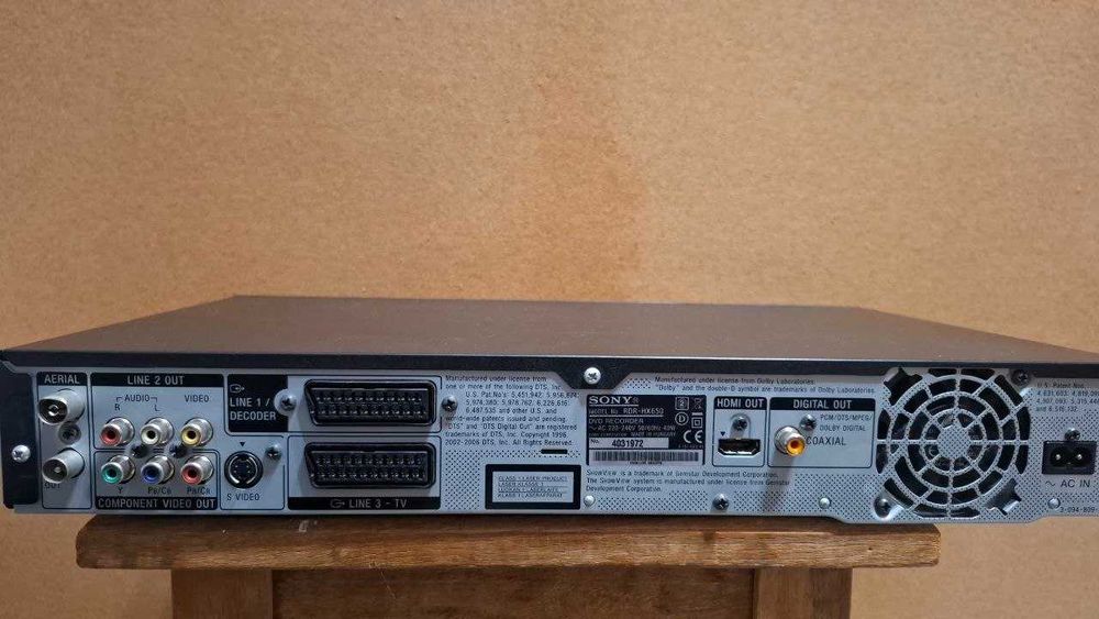 DVD Recorder cu HDD 160GB Sony RDR-HX650 – Ieșire HDMI / Full HD 1080p