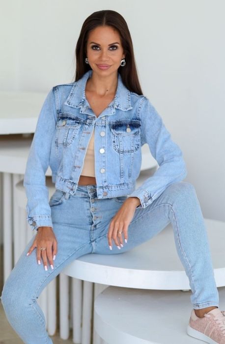 CRACPOT Турция 
Куртка джинсовая
укорочённая