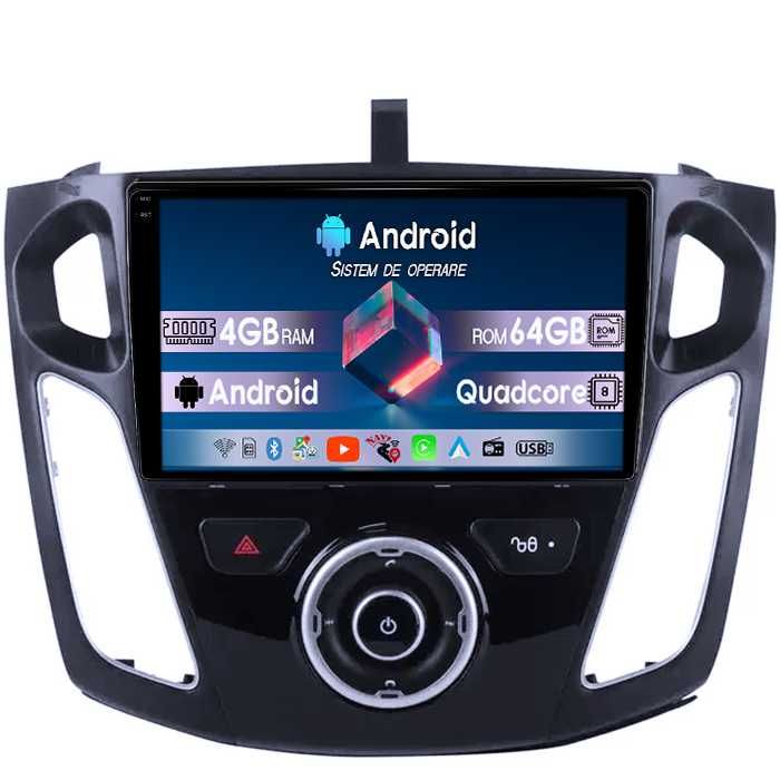 Navigatie Ford Focus 2012-2018, Android 14, 9INCH, 4GB RAM/64GB ROM