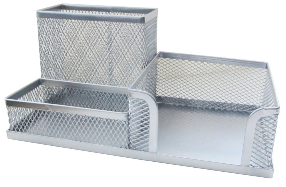 Металлическая подставка-органайзер для ручек,скрепок, стикеров