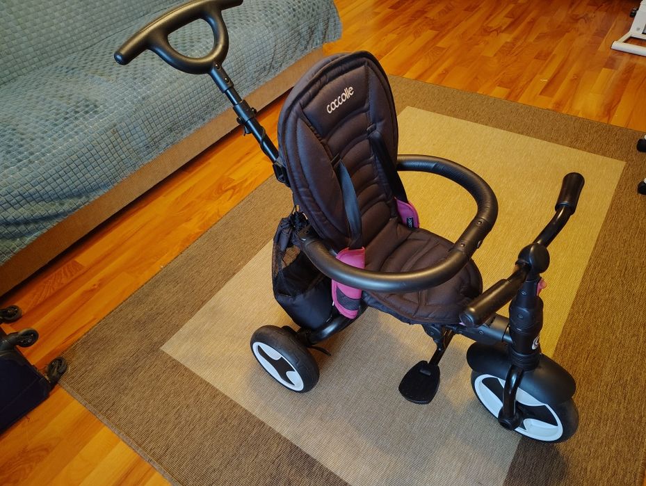 Carucior triciclu copil bebe Coccolle pliabil bun
