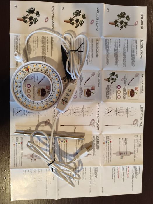 LED  димираща фитолампа за бърз растеж на растения, цветя и разсад