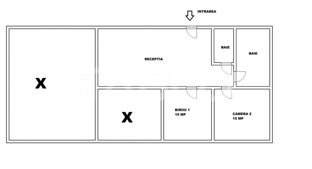 Spatiu birouri de inchiriat 2 camere si receptie zona Strand