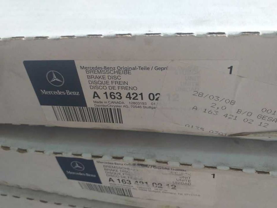 [OEM] Предни Дискове + Накладки Mercedes ML W163 (МЛ 270/320/430/230)