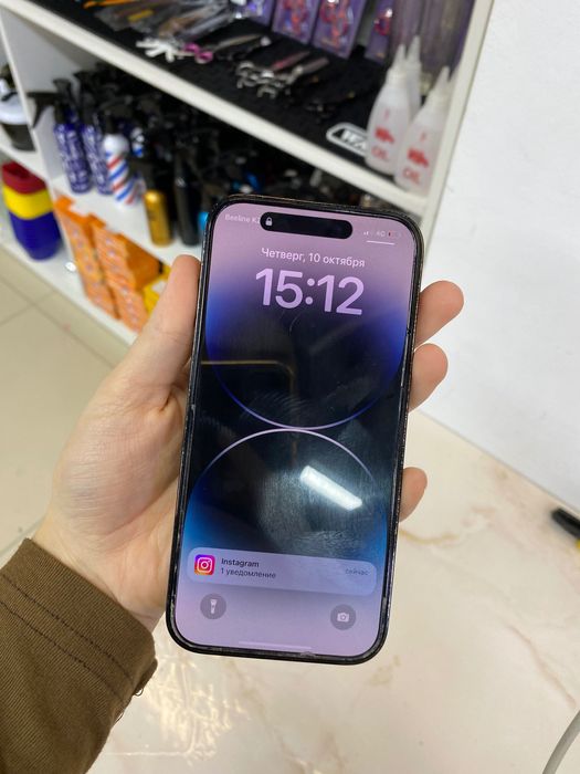 14 про сатылады 128гб ,76 ёмкость