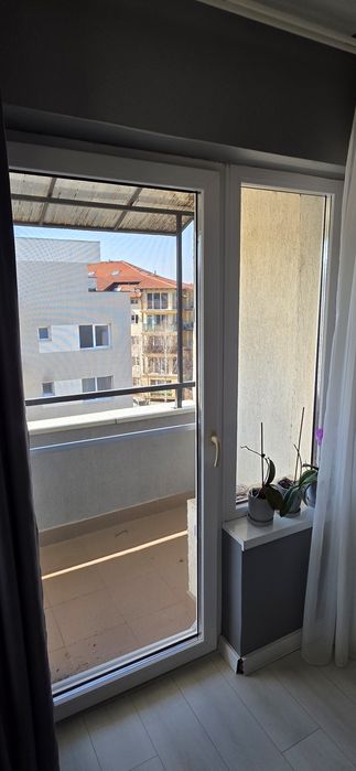 Ușă balcon + geam termopan în stare bună