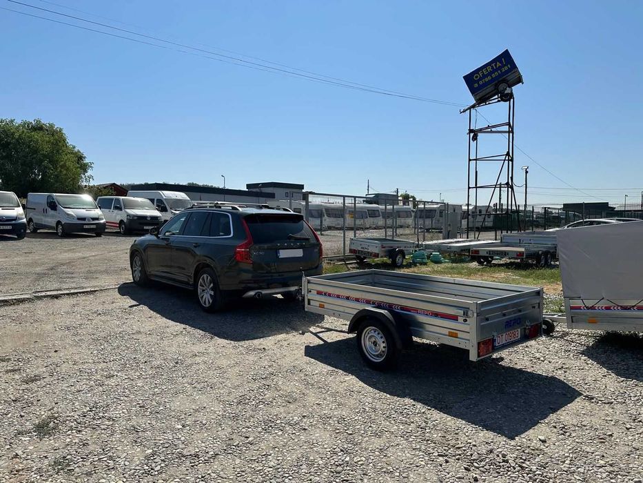 Remorcă REPO 750kg – Cu Carte RAR și numere provizorii