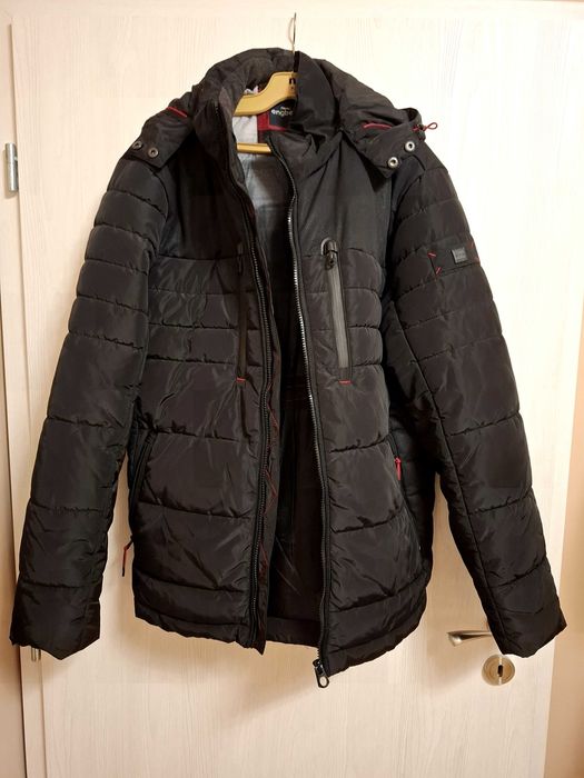 Мъжко черно зимно яке Engbers