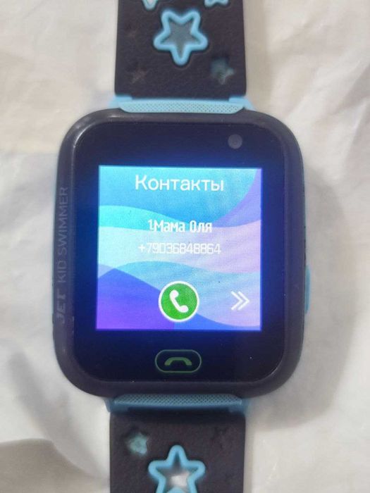 детские часы трэкер Jet Kid Swimmer Blue