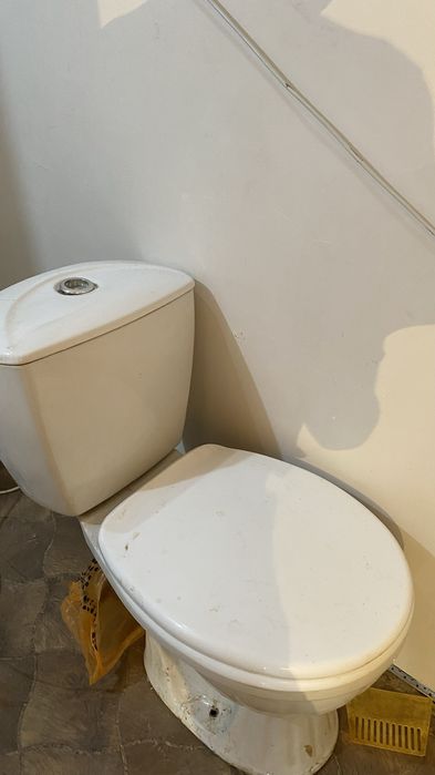 Унитаз с рабочим смывным бачком