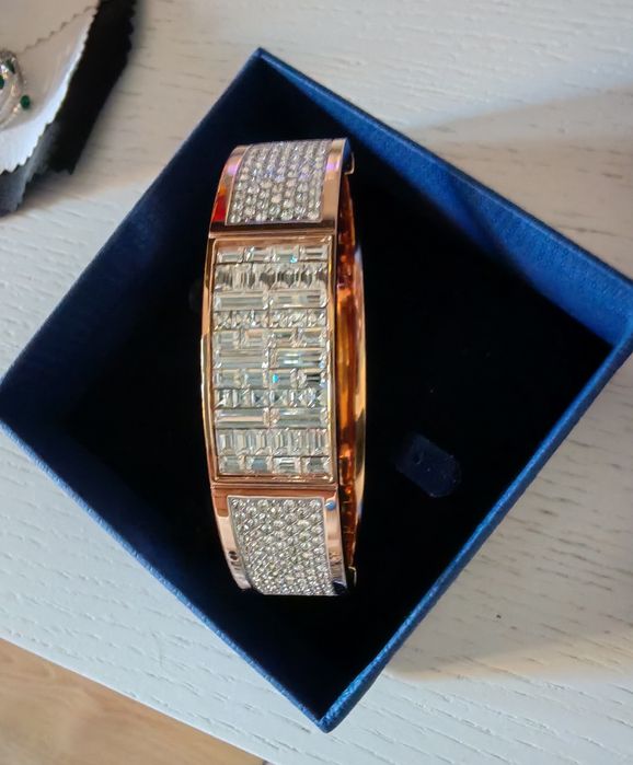 Bratara Swarovski Ethic Wide Bangle