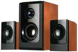 Boxe (sistem)2.1 HJ21D,36WRMS,sound boost cu subwoofer din lemn cireș