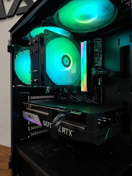 Гаранция! Геймърски компютър! RTX 3070, Ryzen 5 5600X, 16GB RAM