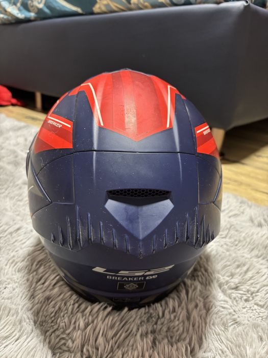 Casca moto LS2 FF390 Breaker evo beta matt red blue