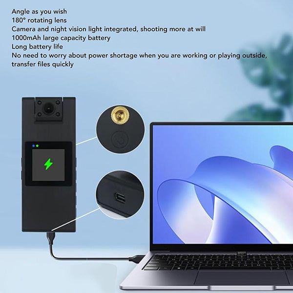 Боди камера с въртящ се обектив и нощно виждане  /SK072/