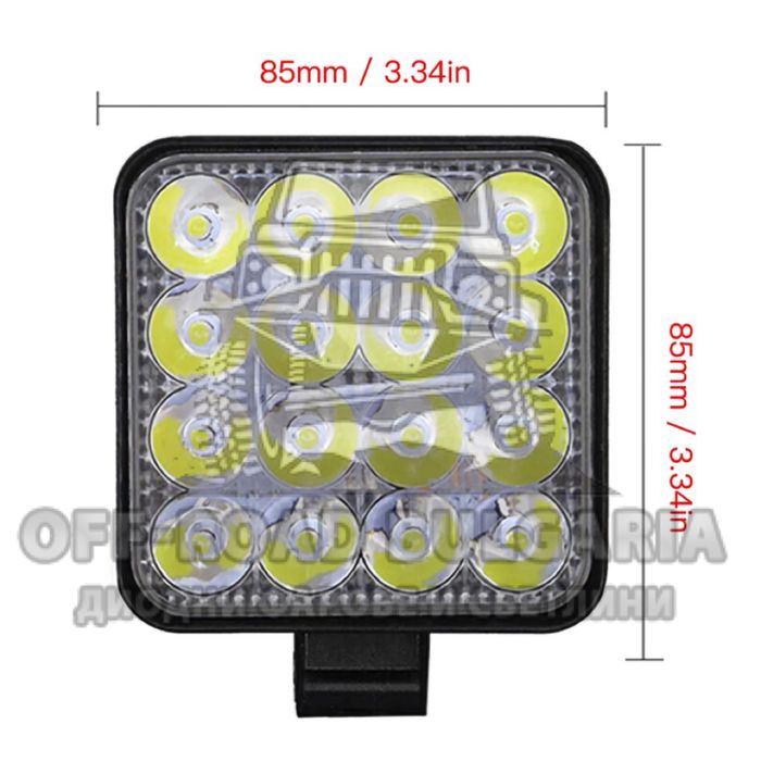 ПРОМОЦИЯ 10 Броя 48W Диодни Фарове За Джип, Фарове Трактор