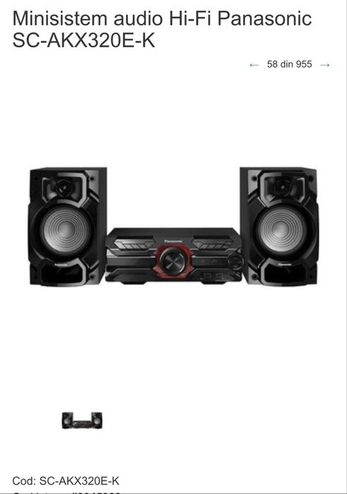 Vând Minististem Panasonic