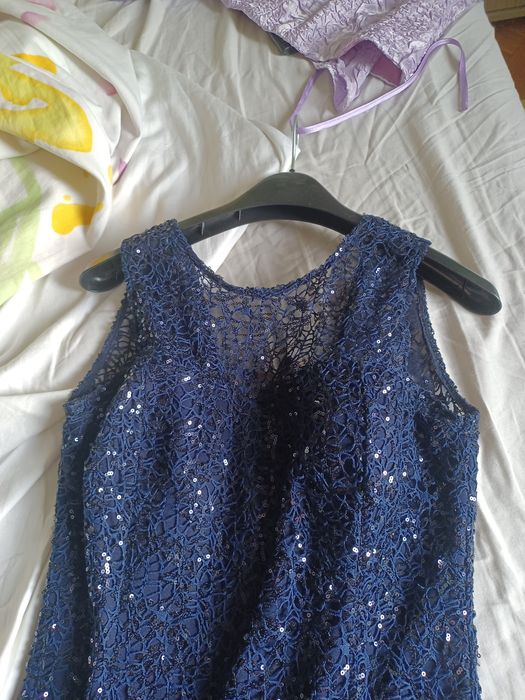 Rochie paiete albastru