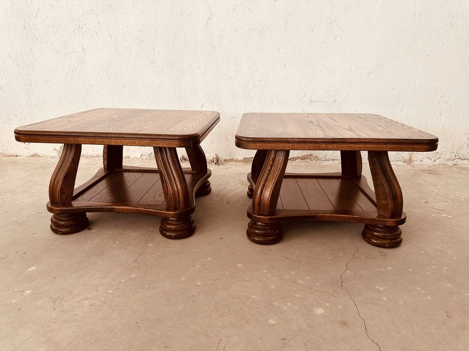 Комплект 2 шведски холни маси от масивен дъб – Scandinavian Rustic