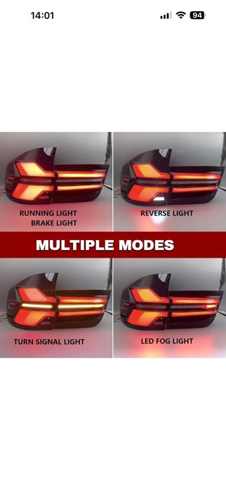 Нови ЛЕД Стопове БМВ Е70 Х5-G05 Визия 07-13г. BMW X5 E70 LED Dynamic