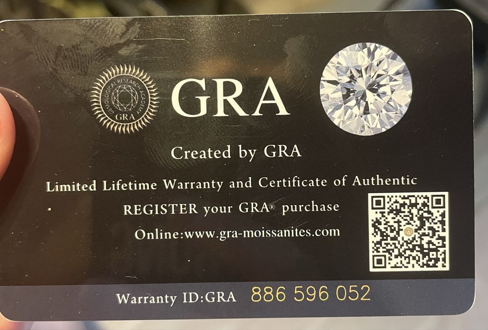 Moissanite FL cu certificat