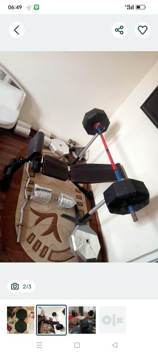 Halteră din beton 37 kg o bucată