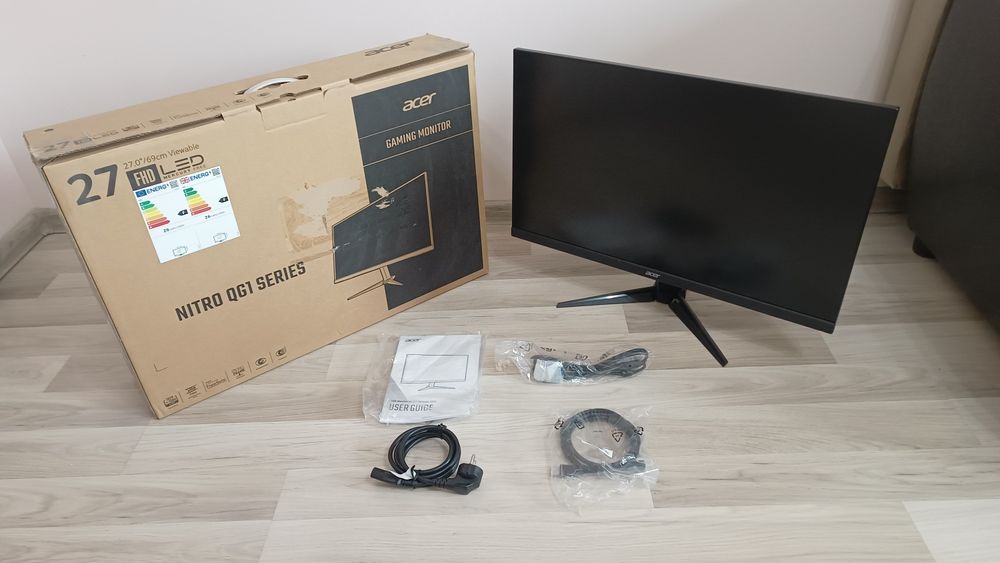 (ЗАПАЗЕН!) Acer Nitro QG271bii – 27″ FHD, 75Hz, AMD FreeSync, пълен ко