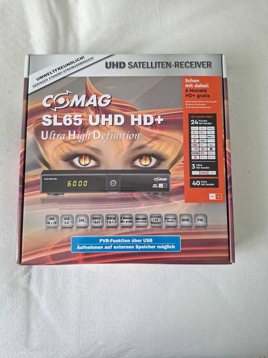 receptor satelit Comag SL65 UHD HD+4K nou la cutie nefolosit