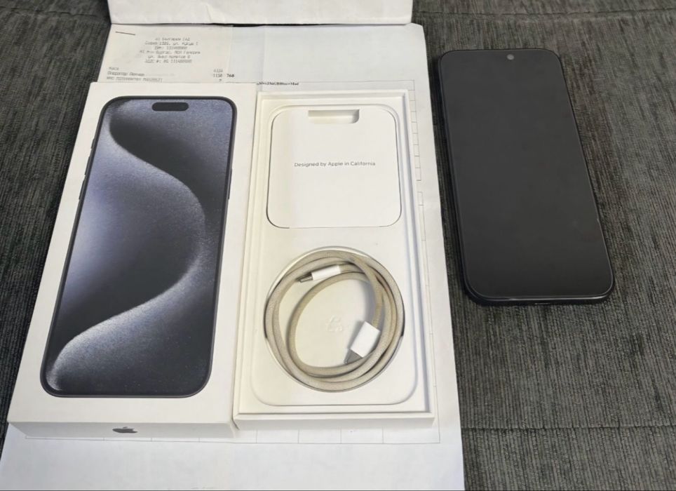 КАТО НОВ 256GB iPhone 15 Pro Max A1 Гаранция 2025 Blue | Син