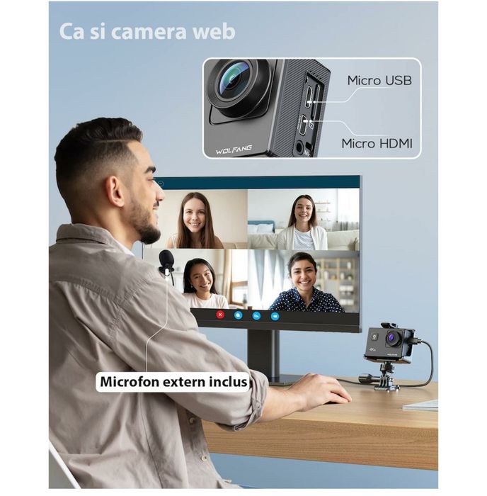 Camera Video Sport Wolfang GA100 Sigilata