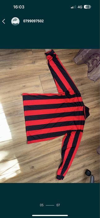 Bluza AC Milan Home Kit 1997-1998 Originala Lotto De Colectie