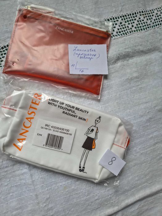 Clarins , Biotherm, Lancaster, Bulgaria козметични чантички